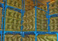 兵站学の中心、青/オレンジのための Millwork の折りたたみ積み重ねの棚